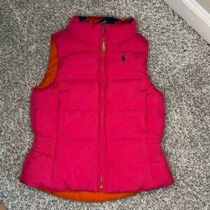 Reversible Polo Ralph Lauren puffer vest girls 4